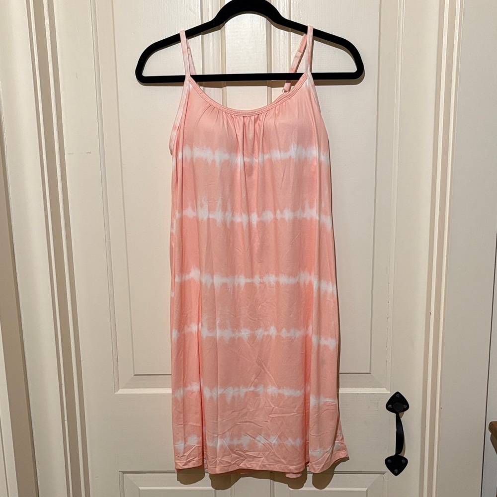 32 Degrees Pink and White Tie-Dye Dress